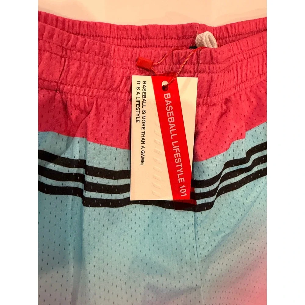 Baseball Lifestyle 101 Crayon Shorts Cotton Candy Gradient Pink Blue Men Medium